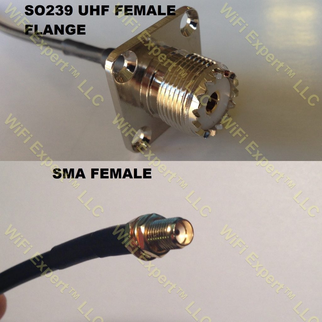 RG400 UHF Female Flange To SMA FEMALE Coaxial RF Pigtail Cable RF