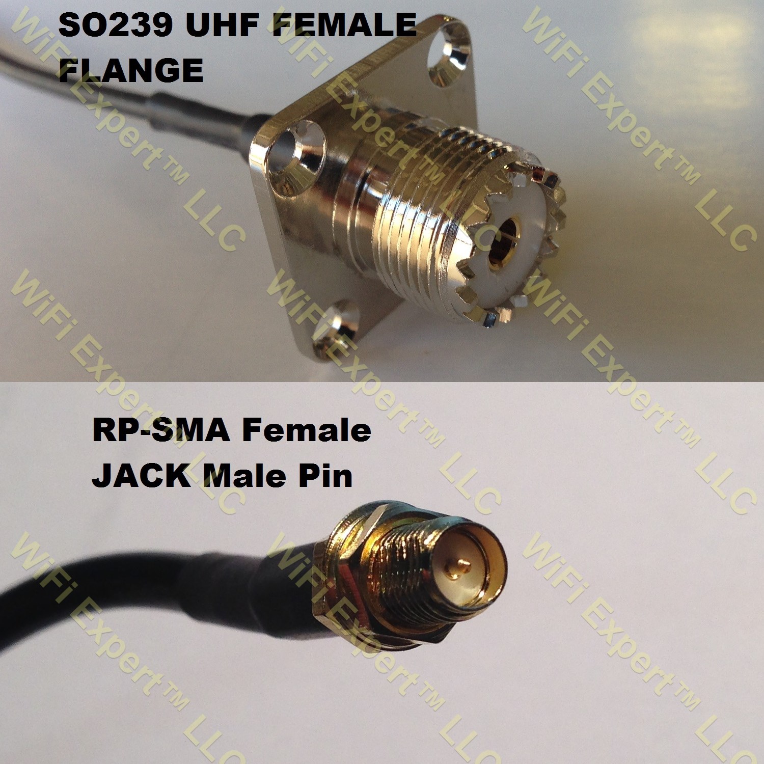 Rg Uhf Female Flange To Rp Sma Female Coaxial Rf Pigtail Cable Rf