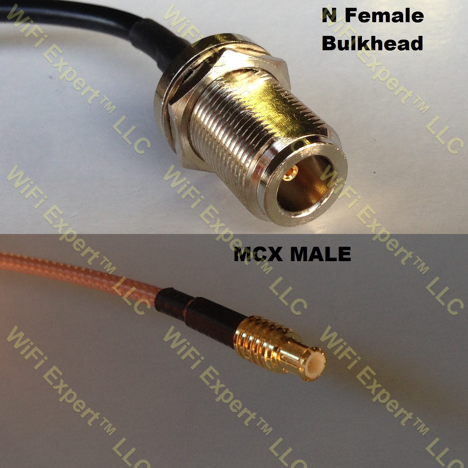 Lmr N Female Bulkhead To Mcx Male Coaxial Rf Pigtail Cable Rf