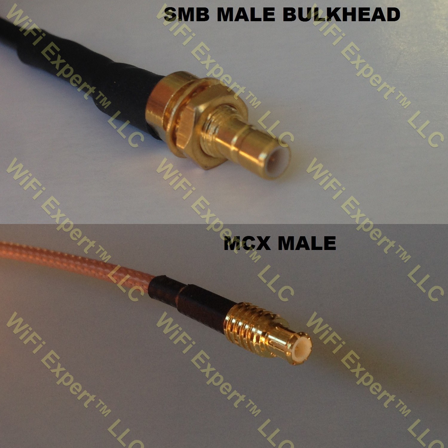 Rg Smb Male Bulkhead To Mcx Male Coaxial Rf Pigtail Cable Rf