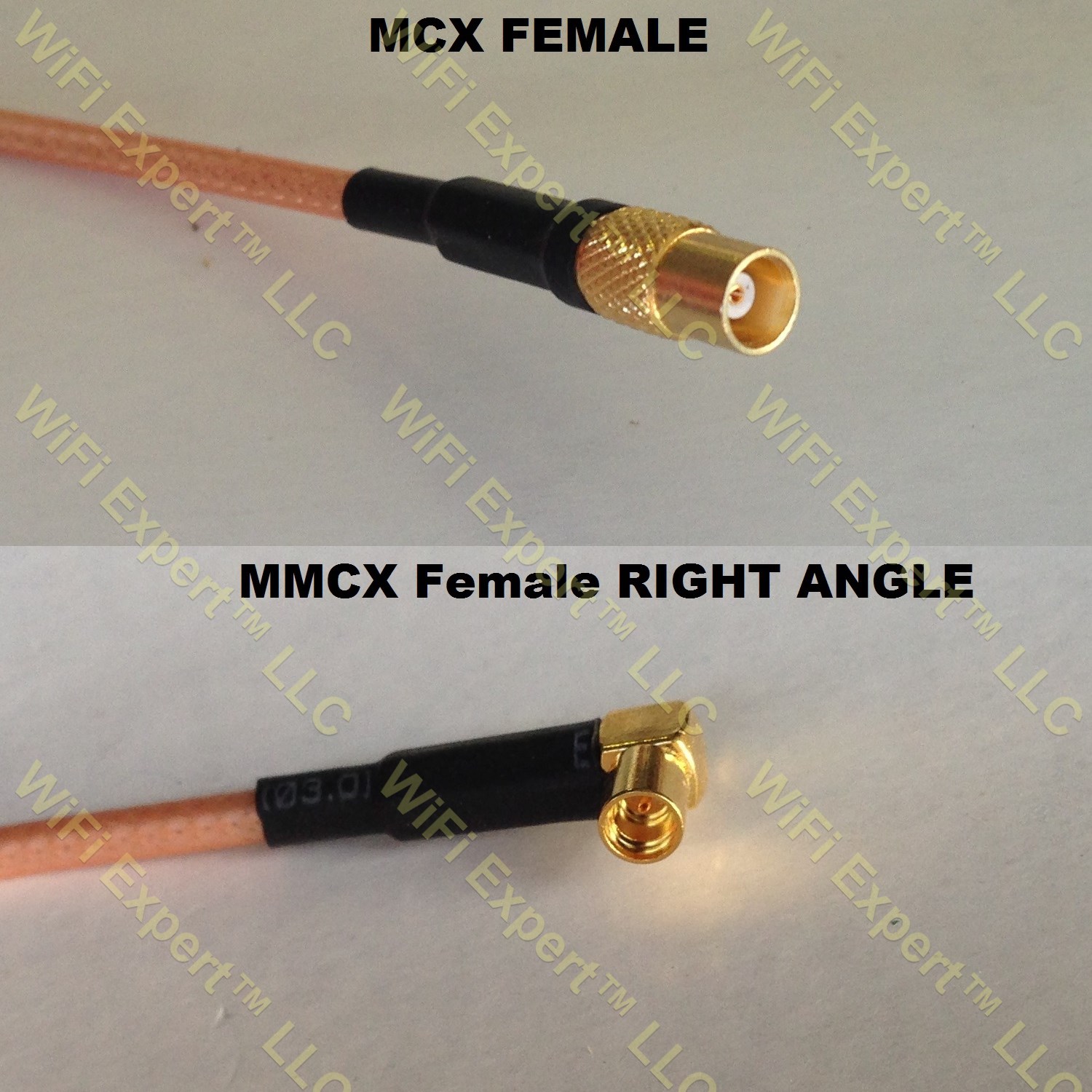 Rg Mcx Female To Mmcx Female Angle Coaxial Rf Pigtail Cable Rf