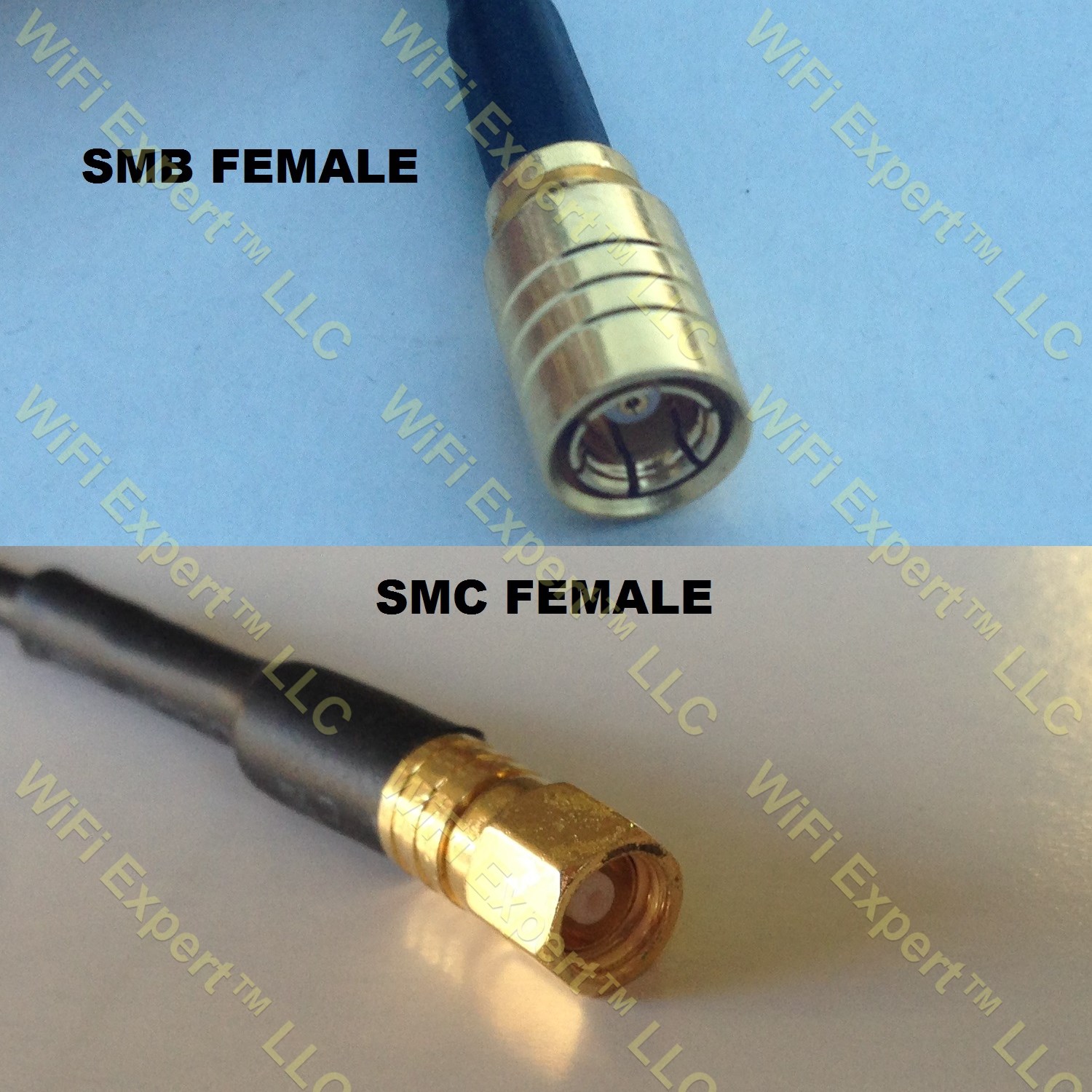 RG316 SMB FEMALE To SMC FEMALE Coaxial RF Pigtail Cable RF Coaxial