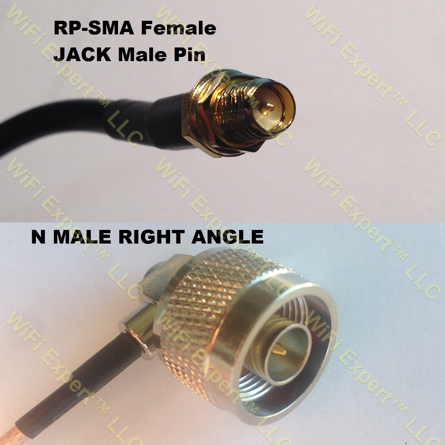 Rg Rp Sma Female To N Male Angle Coaxial Rf Pigtail Cable Rf