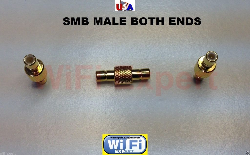 Smb Male To Male Plug Rf Coax Connector Adapter Connect 2 Smb Females Rf Coaxial Cables